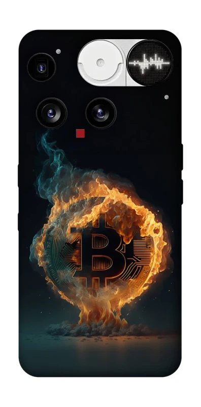 Чохол на Nothing Phone (3) Fire Bitcoin фото 1 з 1