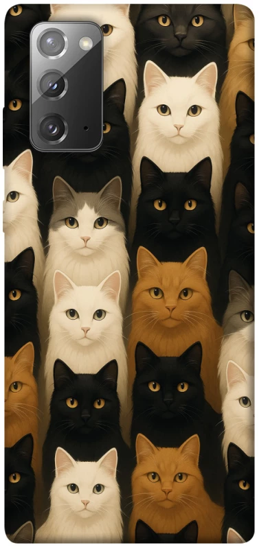 Чехол на Samsung Galaxy Note 20 Colorful Cat Collage фото 1 Чехол на Samsung Galaxy Note 20 Colorful Cat Collage фото 1 из 1