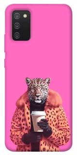 Чехол на Samsung Galaxy A02s Леопард с кофе фото 1 из 1