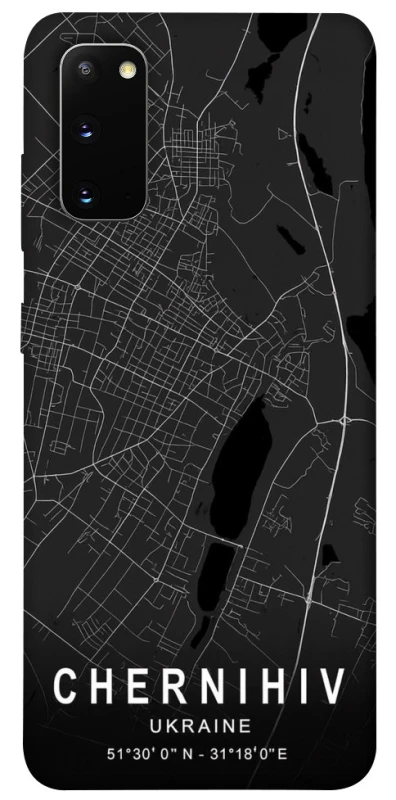 Чохол на Samsung Galaxy S20 Chernihiv map фото 1 з 1
