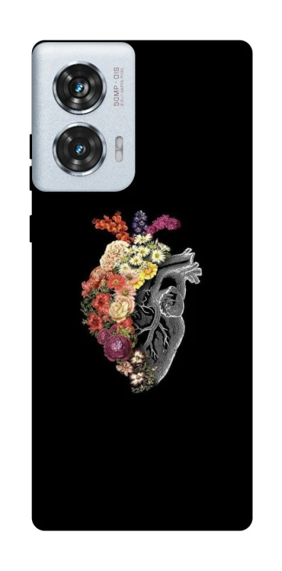 Чохол на Motorola Edge 50 Fusion Heart with flowers фото 1 з 1
