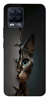 Чехол на Realme 8 Кот-подглядыватель v2 фото 1 из 1