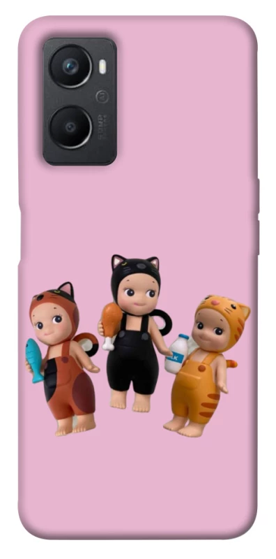 Чохол на Oppo A96 Cat Cafe Trio фото 1 з 1