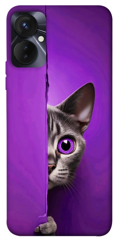 Чохол на TECNO Spark 9 Pro (KH7n) Кіт-підглядач фото 1 з 1