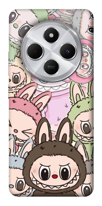 Чохол на Xiaomi Redmi 14C / Poco C75 All Labubu 3 фото 1 з 1