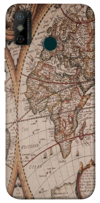 Чехол на TECNO Spark 6 Go Карта путешествий фото 1 из 1
