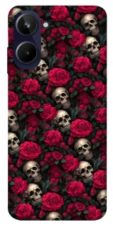 Чохол на Realme 10 4G Черепа та рози фото 1 з 1