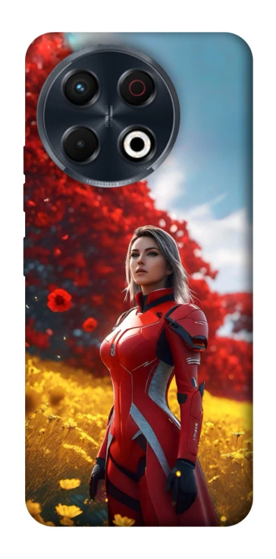 Чохол на TECNO Spark 30 Pro (KL7) Cyber space girl ver.5 фото 1 з 1