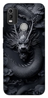 Чехол на Nokia C21 Plus black dragon фото 1 из 1