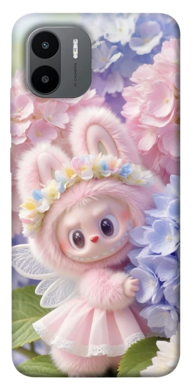 Чохол на Xiaomi Redmi A1+ / Poco C50 / A2+ Labubu & Flowers ver.1 фото 1 з 1
