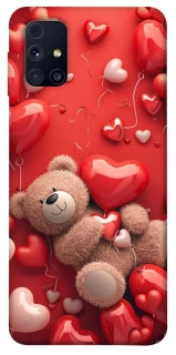 Чехол на Samsung Galaxy M31s bear in hearts фото 1 из 1