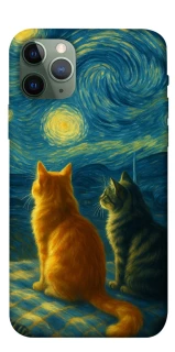 Чохол на Apple iPhone 11 Pro (5.8") Cats under the stars фото 1 з 1