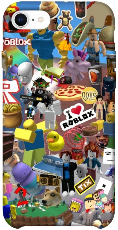 Чехол на Apple iPhone SE (2020) Roblox collage ver.5 фото 1 из 1