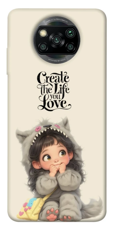 Чохол на Xiaomi Poco X3 NFC / Poco X3 Pro Create the life you love фото 1 з 1