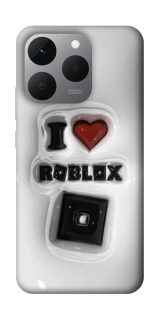 Чохол на Realme 15T I love Roblox фото 1 з 1