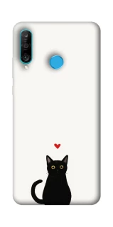 Чохол на Huawei P30 lite cat in love фото 1 Чохол на Huawei P30 lite cat in love фото 1 з 1