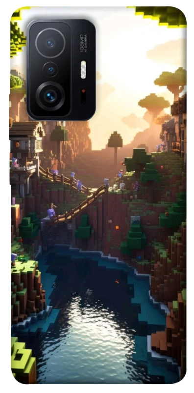Чохол на Xiaomi 11T / 11T Pro Minecraft sunset фото 1 з 1