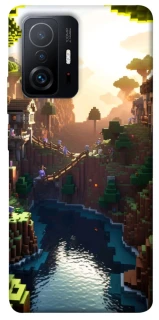 Чохол на Xiaomi 11T / 11T Pro Minecraft sunset фото 1 з 1