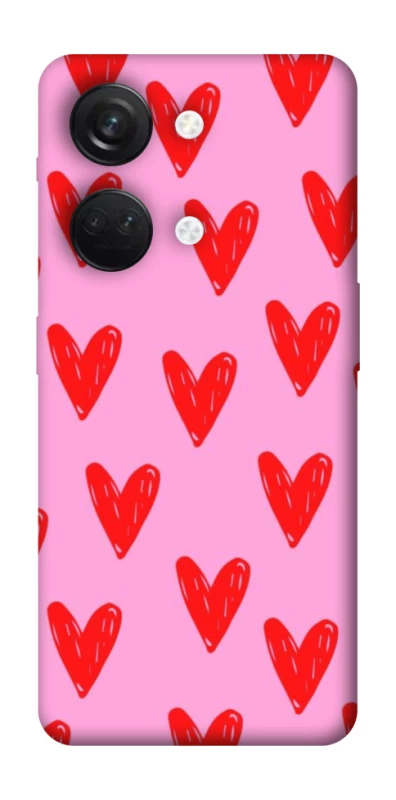 Чехол на OnePlus Nord 3 Red hearts 2 фото 1 из 1