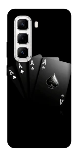 Чехол на Infinix Hot 50 Pro Black Cards фото 1 из 1