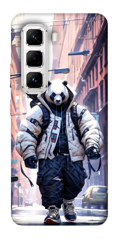 Чехол на Infinix Hot 50 Pro Панда курьер фото 1 из 1