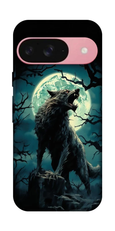 Чехол на Google Pixel 9 Волк под луной фото 1 из 1