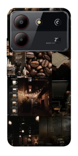 Чохол на ZTE Blade A54 4G Coffee collage ver.1 фото 1 з 1