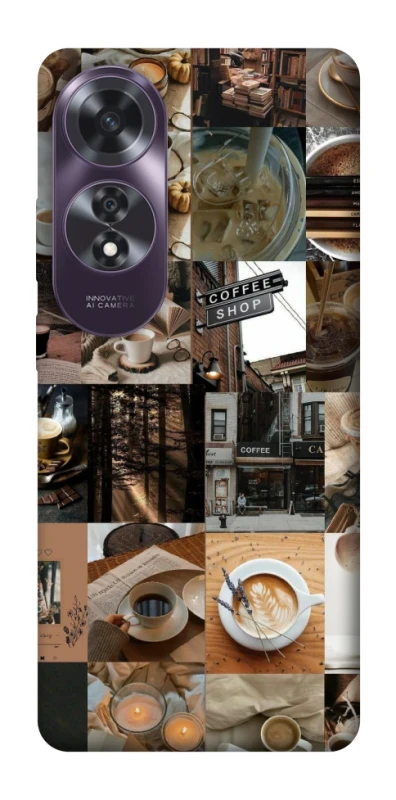 Чохол на Oppo A60 Coffee collage ver.3 фото 1 з 1
