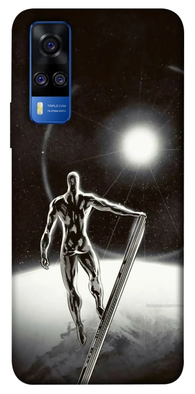 Чехол на Vivo Y51a Серебряный сёрфер фото 1 из 1