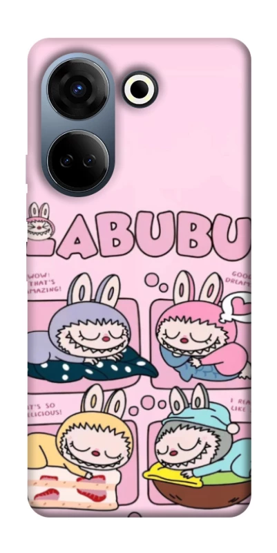 Чохол на TECNO Camon 20 Pro (CK7n) Labubu Dreams Collage фото 1 з 1