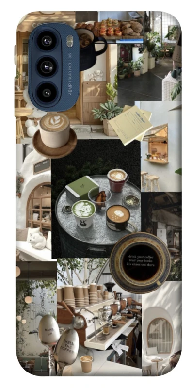 Чохол на Motorola Moto G41 Coffee collage ver.4 фото 1 з 1