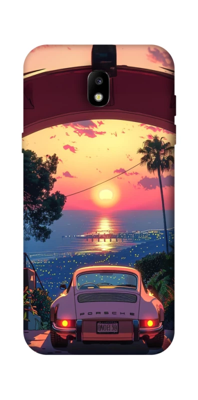 Чехол на Samsung Galaxy J5 (2017) Porsche at sunset фото 1 из 1