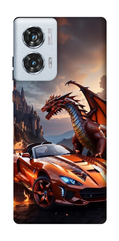 Чохол на Motorola Edge 50 Fusion Сar and dragon фото 1 з 1
