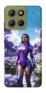 Чехол на Motorola Moto G15 4G Cyber space girl ver.4 фото 1 из 1