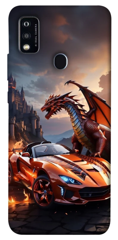 Чохол на ZTE Blade A51 Сar and dragon фото 1 з 1