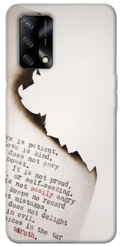 Чохол на Oppo A74 4G Вірші фото 1 з 1