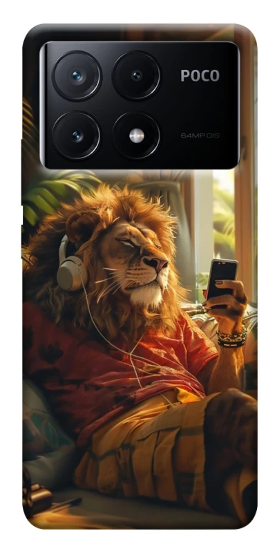 Чохол на Xiaomi Poco X6 Лев v2 фото 1 з 1