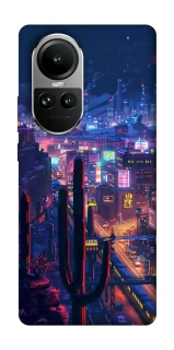 Чехол на Oppo Reno 10 Night city фото 1 из 2
