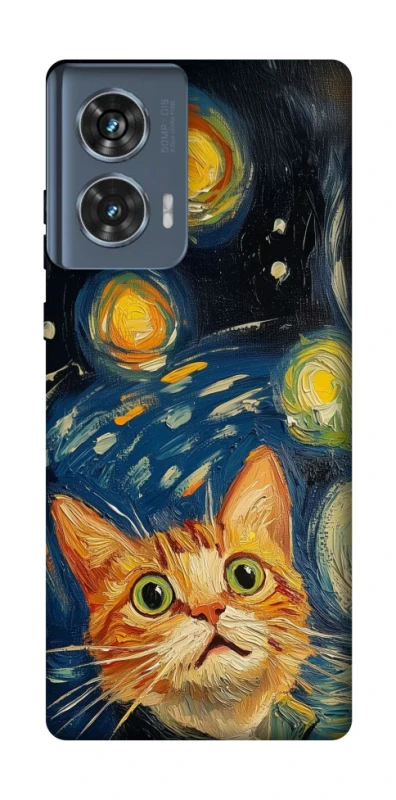 Чехол на Motorola Edge 50 paint cat фото 1 из 1