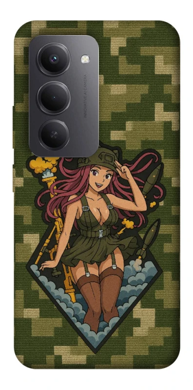 Чохол на Xiaomi Redmi 15 (EU) Military Waifu фото 1 з 1