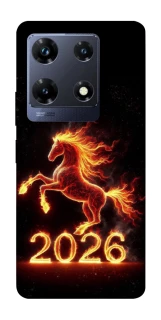 Чехол на Infinix Note 30 Pro Red Fire Horse ver.1 фото 1 из 1