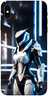 Чехол на Apple iPhone X (5.8") Cyber space girl ver.6 фото 1 из 1