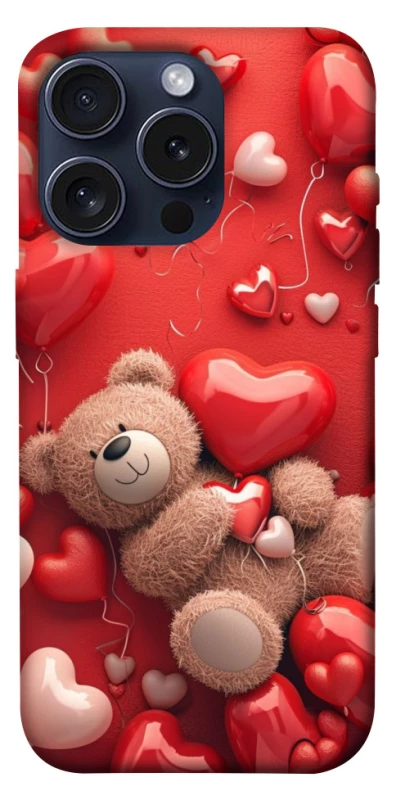 Чохол на Apple iPhone 15 Pro (6.1") bear in hearts фото 1 з 1
