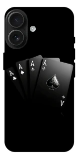 Чехол на Apple iPhone 17 (6.3") Black Cards фото 1 из 1