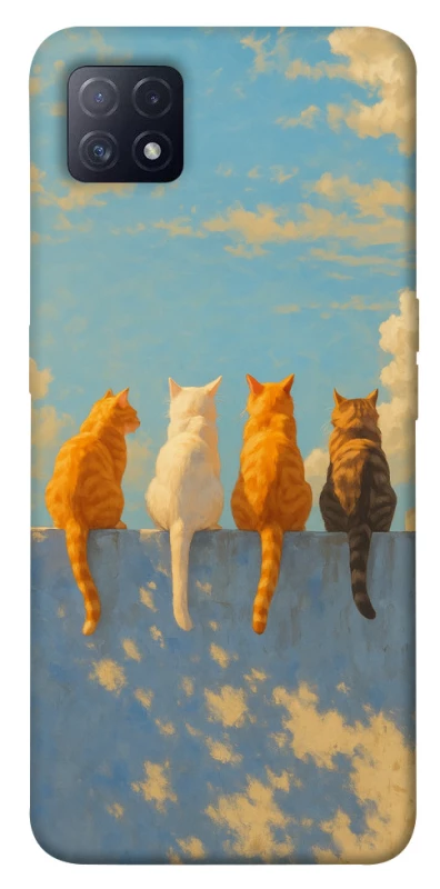 Чохол на Oppo A72 5G / A73 5G cats on wall фото 1 з 1