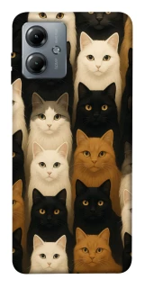 Чехол на Motorola Moto G14 Colorful Cat Collage фото 1 из 1