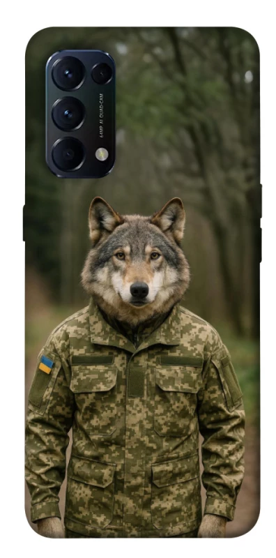 Чохол на Oppo Reno 5 4G Вовк захисник фото 1 з 1