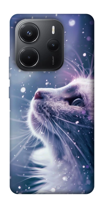 Чехол на Xiaomi Redmi Note 14 4G (Int. version) Snow cat фото 1 из 1