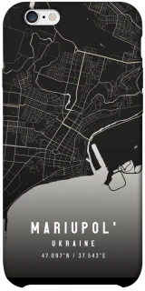 Чехол на Apple iPhone 6/6s plus (5.5") Mariupol map фото 1 из 1