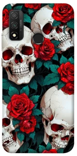 Чехол на Huawei P Smart (2020) skull and rose фото 1 из 1